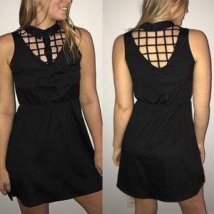 Cage Style Little Black Dress